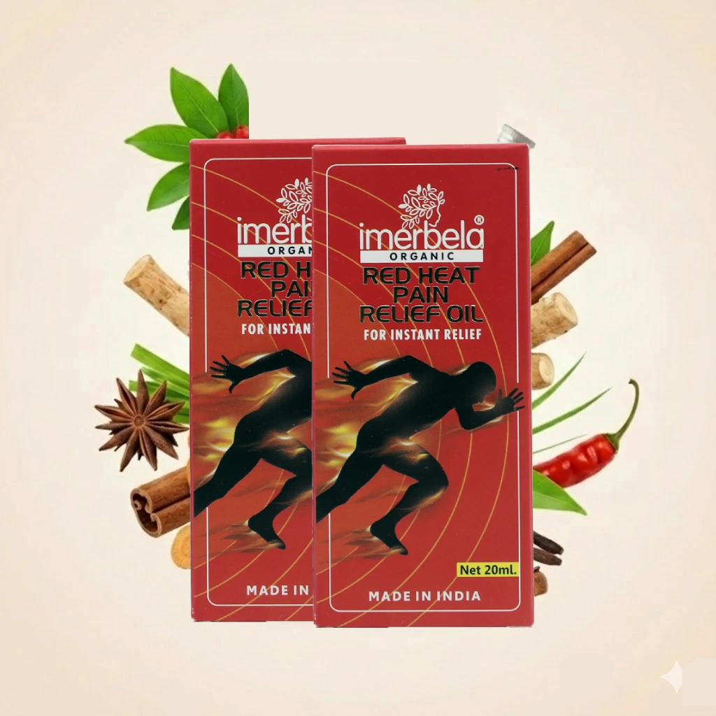 Red Heat Pain Relief Oil Pack of 2